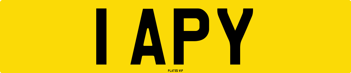 1 APY Number Plate