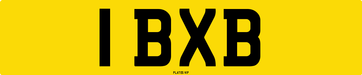 1 BXB Number Plate