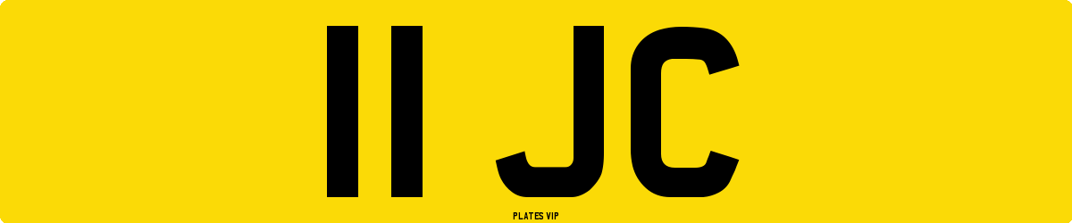 11 JC Number Plate