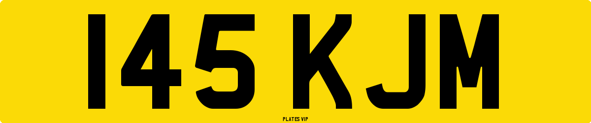 145 KJM Number Plate