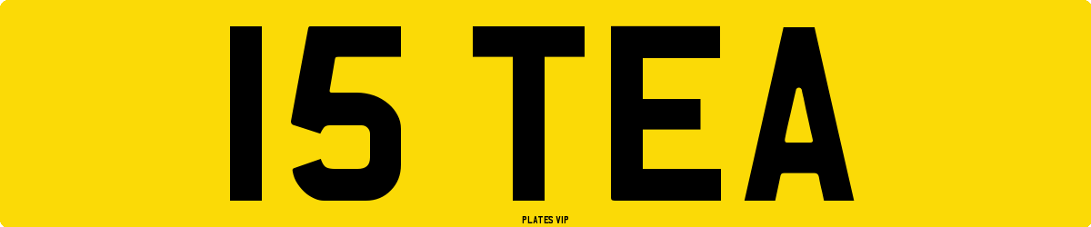 15 TEA Number Plate