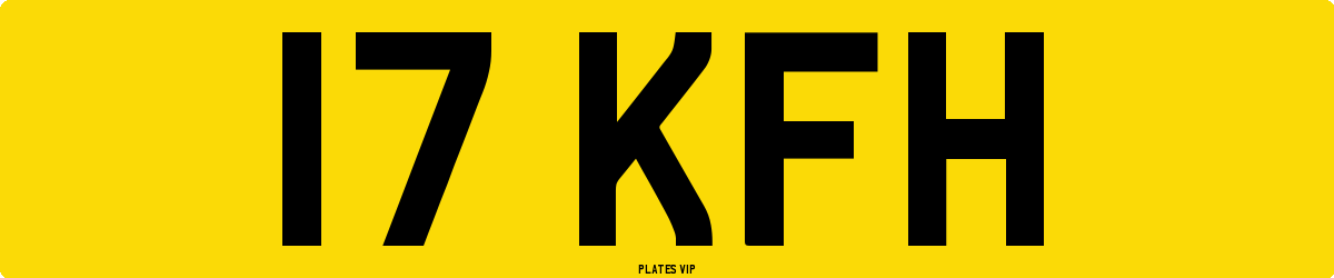 17 KFH Number Plate
