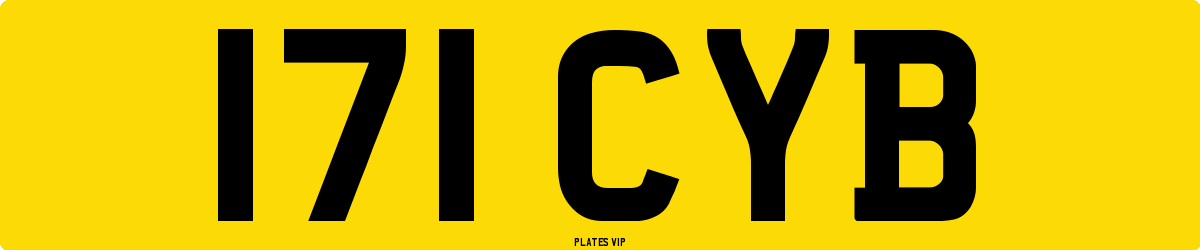 171 CYB Number Plate
