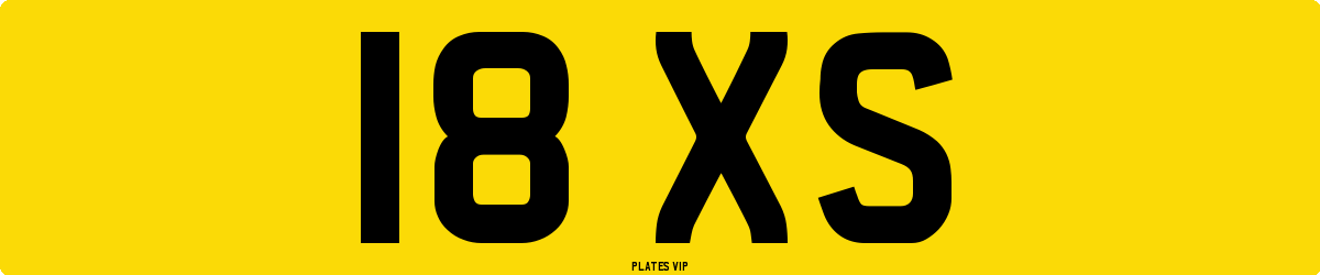 18 XS Number Plate
