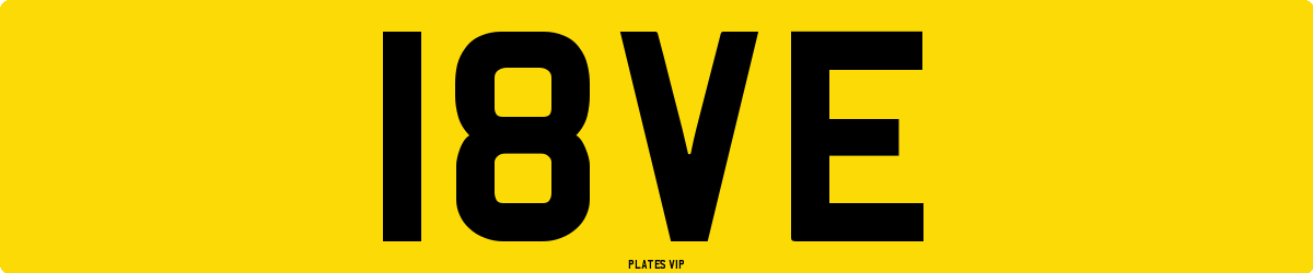 18VE Number Plate