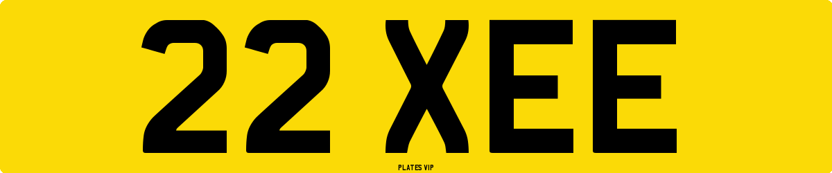 22 XEE Number Plate