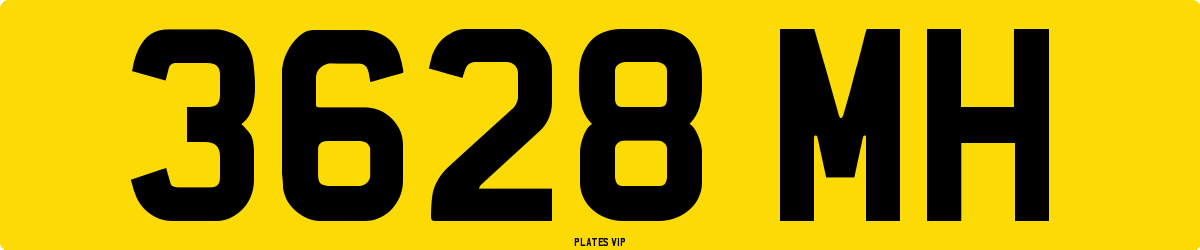 3628 MH Number Plate