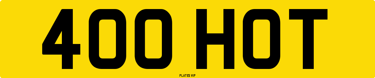 400 HOT Number Plate