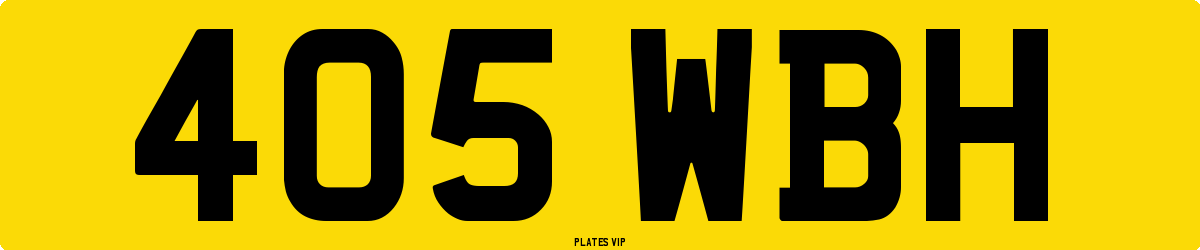 405 WBH Number Plate