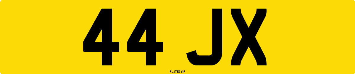 44 JX Number Plate
