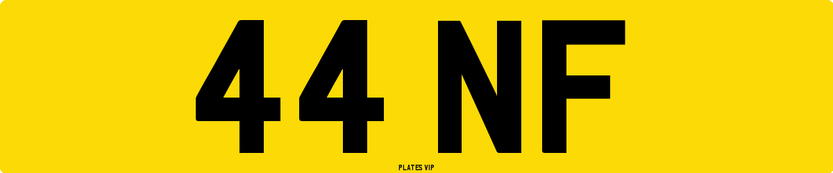 44 NF Number Plate