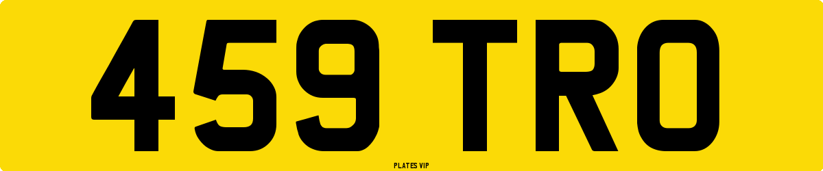 459 TRO Number Plate