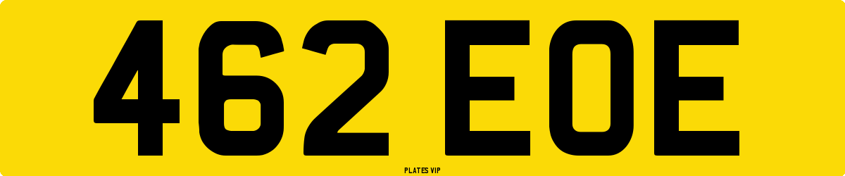 462 EOE Number Plate