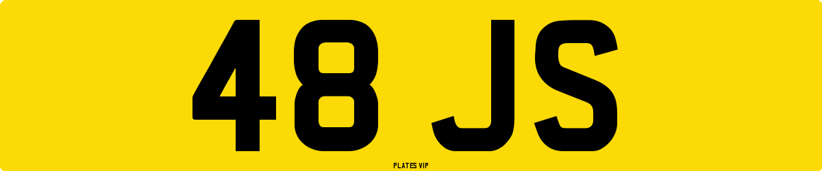 48 JS Number Plate