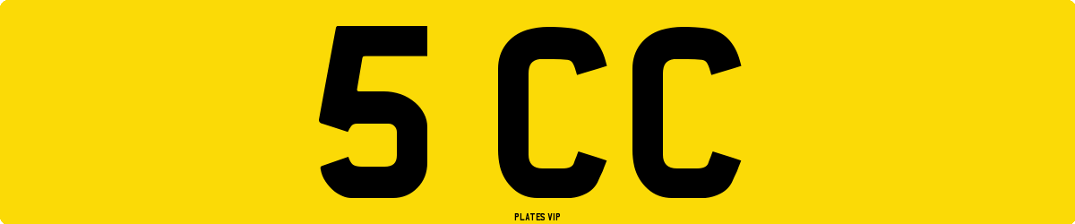5 CC Number Plate