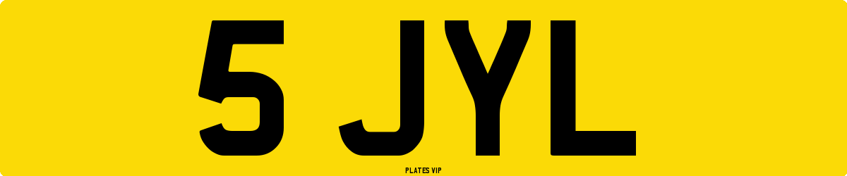 5 JYL Number Plate