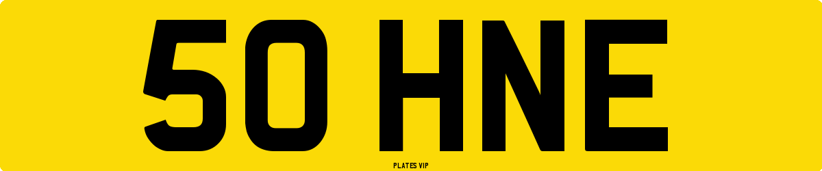 50 HNE Number Plate