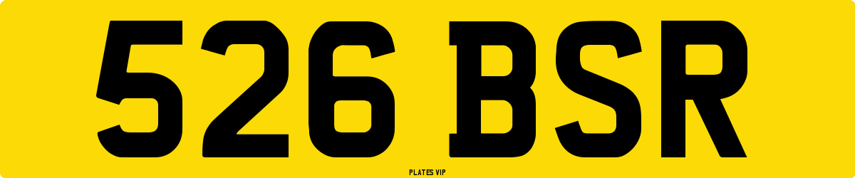 526 BSR Number Plate