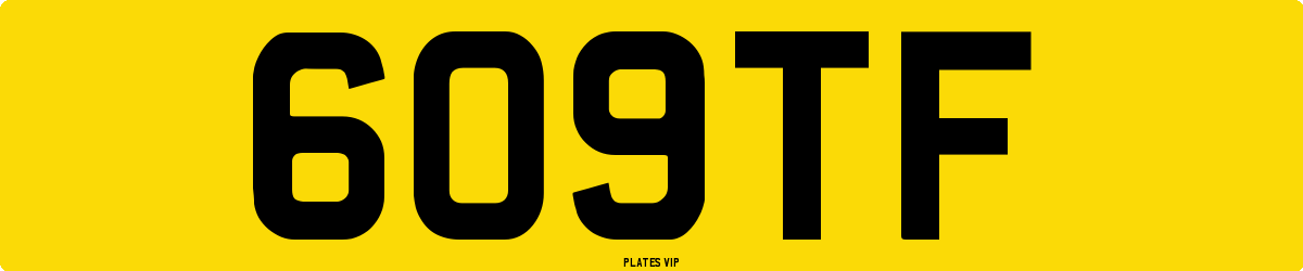 609TF Number Plate