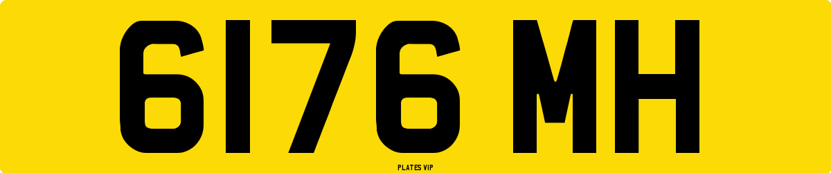 6176 MH Number Plate