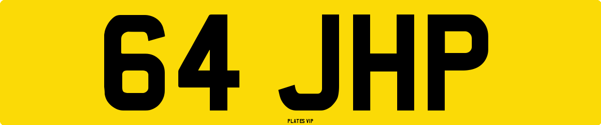 64 JHP Number Plate