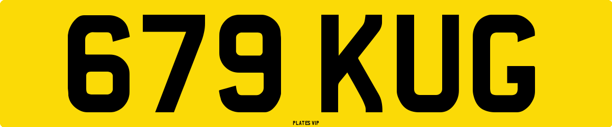 679 KUG Number Plate