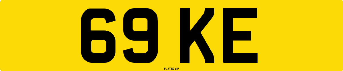 69 KE Number Plate