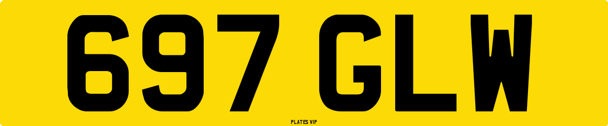 697 GLW Number Plate