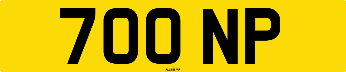 700 NP Number Plate