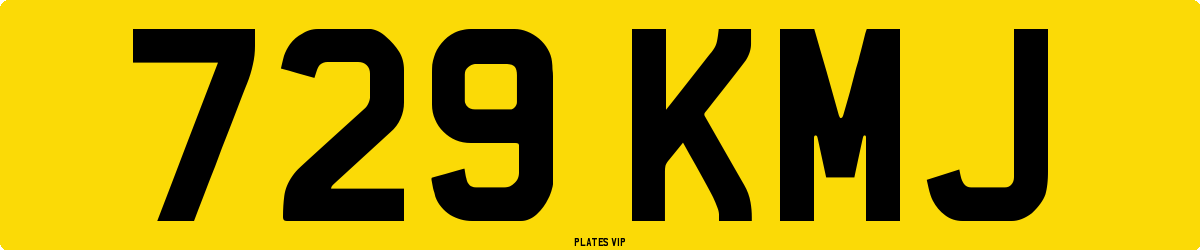 729 KMJ Number Plate