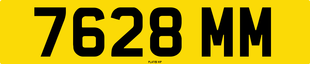 7628 MM Number Plate