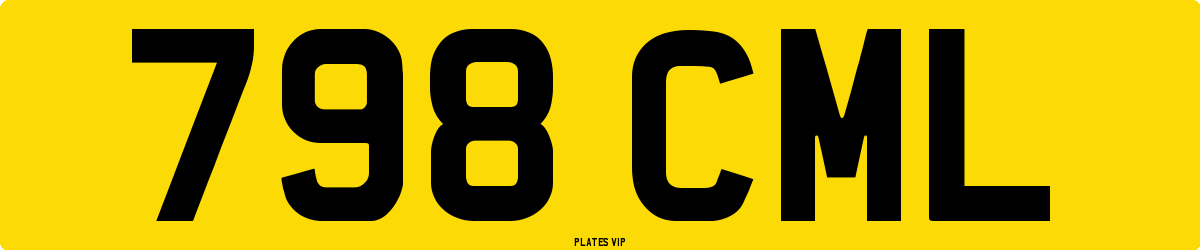 798 CML Number Plate