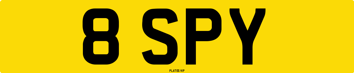 8 SPY Number Plate
