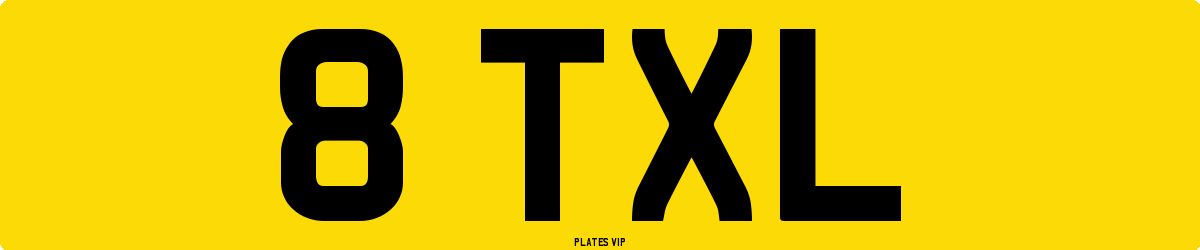 8 TXL Number Plate