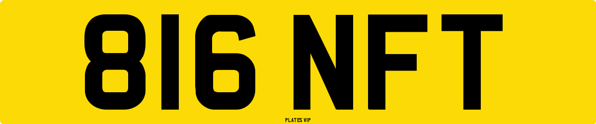 816 NFT Number Plate