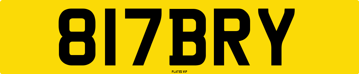 817BRY Number Plate