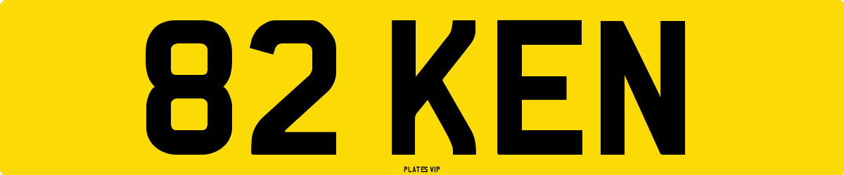 82 KEN Number Plate