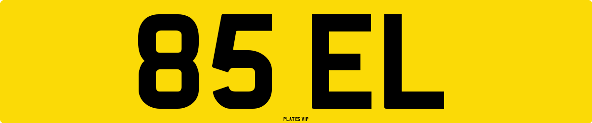 85 EL Number Plate