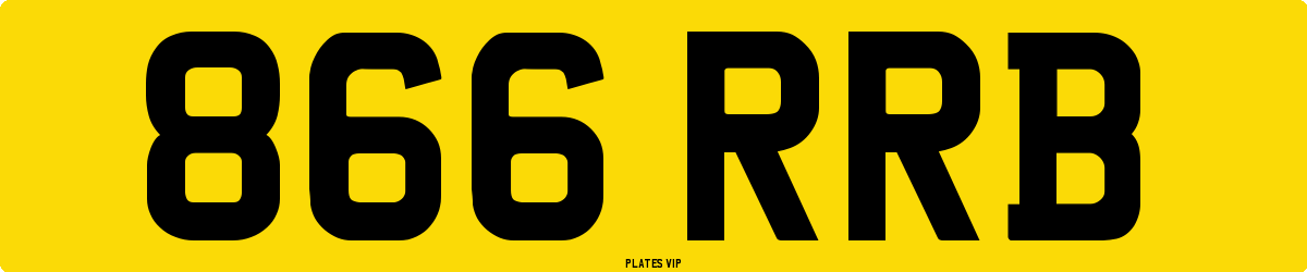 866 RRB Number Plate