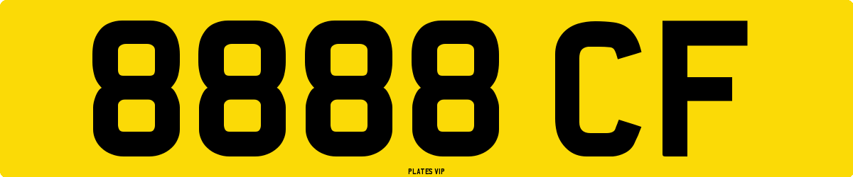 8888 CF Number Plate