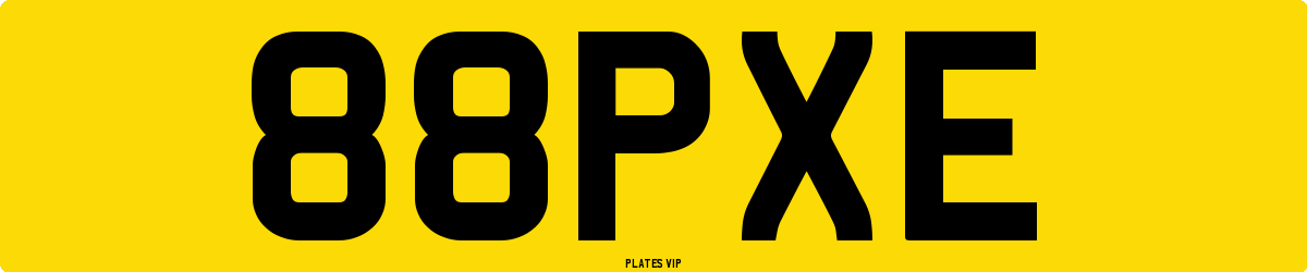 88PXE Number Plate
