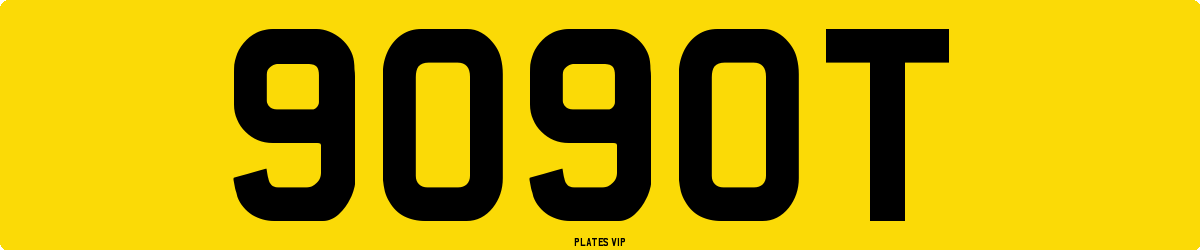 9090T Number Plate