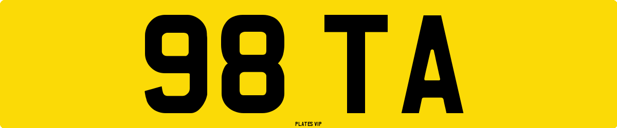 98 TA Number Plate