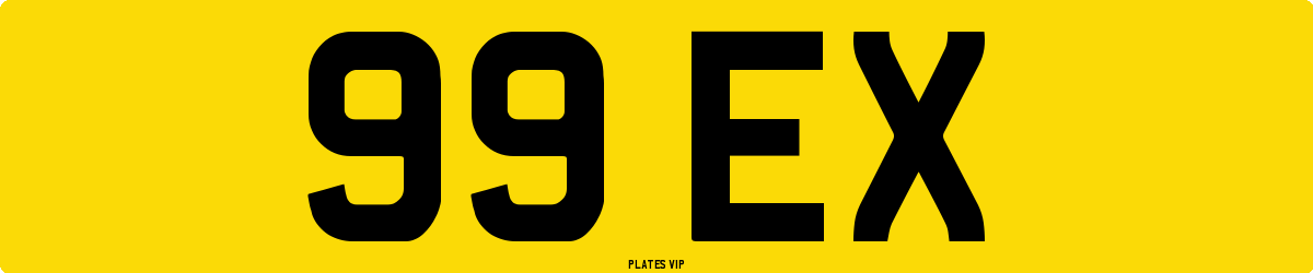 99 EX Number Plate