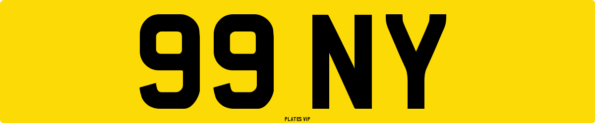 99 NY Number Plate