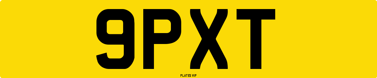 9PXT Number Plate