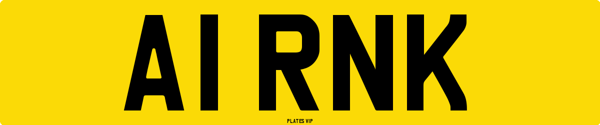 A1 RNK Number Plate
