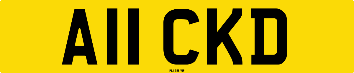 A11 CKD Number Plate