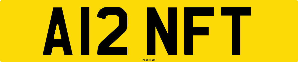 A12 NFT Number Plate