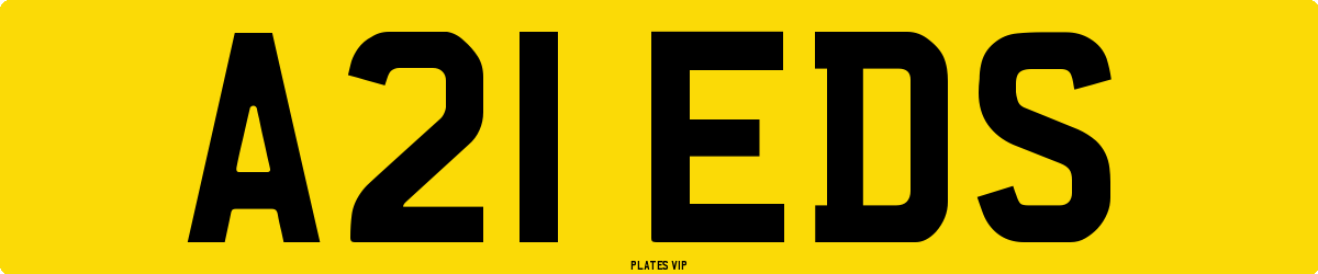 A21 EDS Number Plate